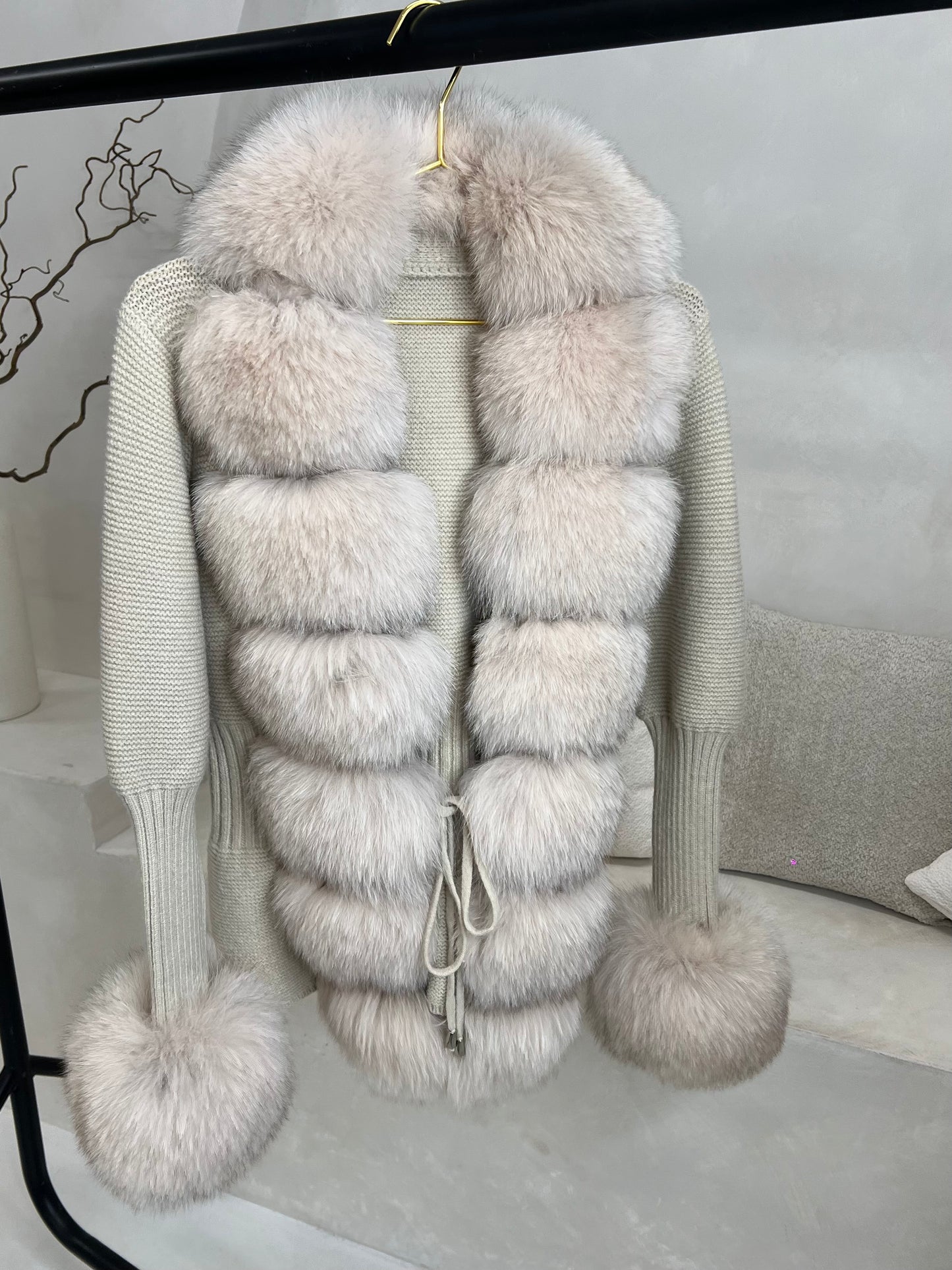 Jolié Knit Cardigan - Beige