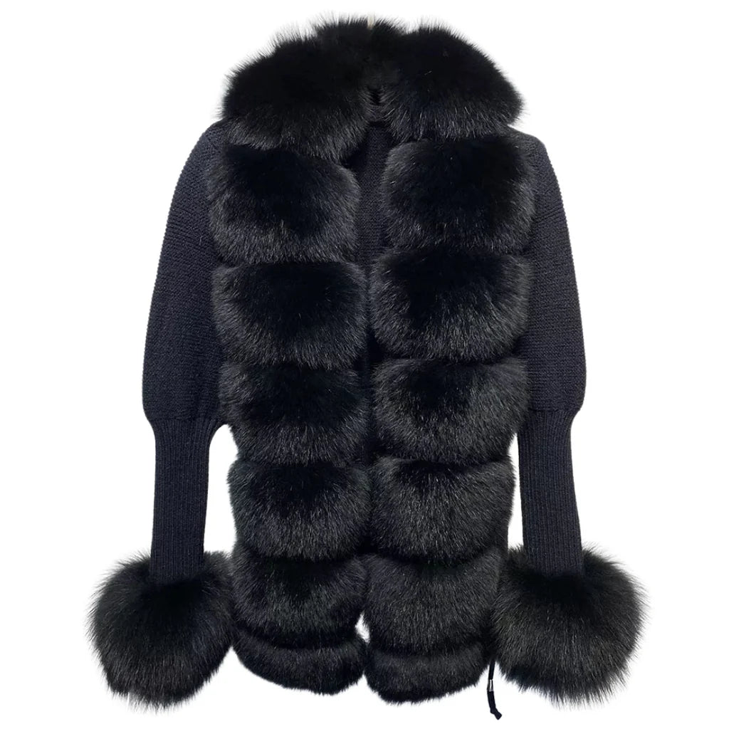 Jolié Knit Cardigan - Black